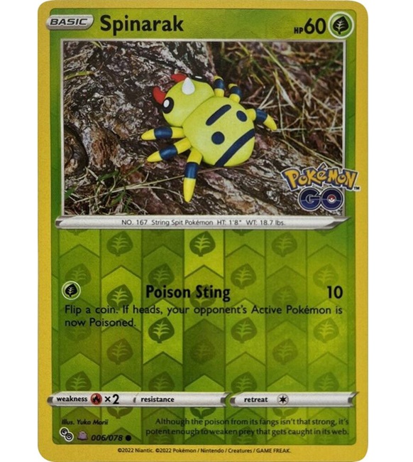 (TCG) – Spinarak (Peelable Ditto) – 006/078