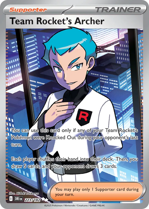 Team Rocket's Archer - 223/182 - Ultra Rare (Inglés Foil NM)