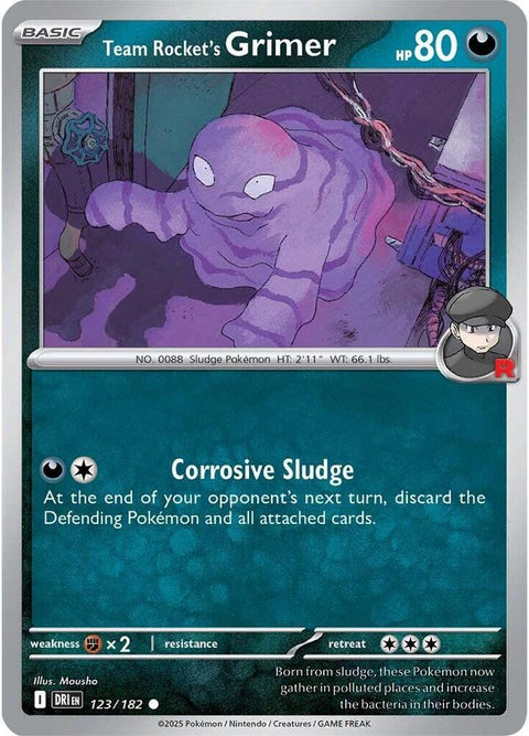 Team Rocket's Grimer - 123/182 - Common (Español NM)