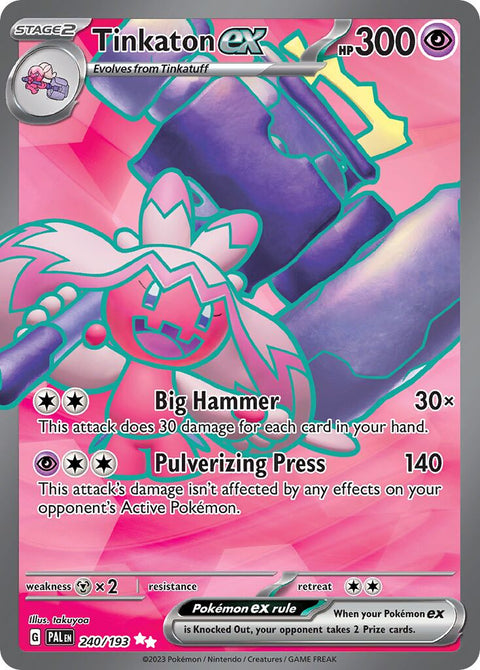 Tinkaton ex - 240/193 - Ultra Rare