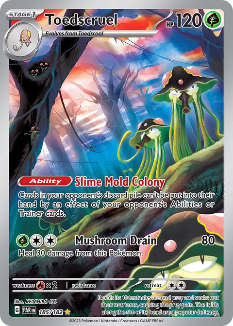 Toedscruel - 185/182 - Illustration Rare (Inglés Foil NM)