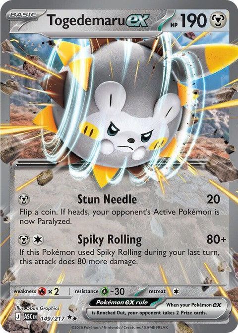 Togedemaru ex - 149/217 Ascended Heroes
