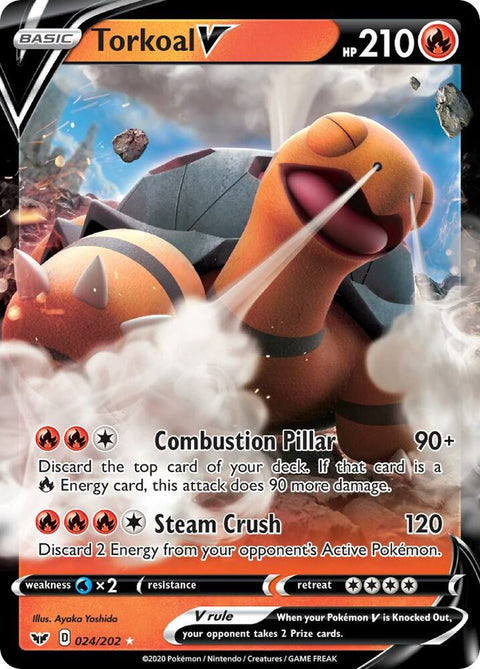 Torkoal V - 024/202 - Ultra Rare