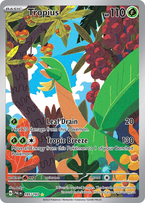 Tropius - 195/193 - Illustration Rare (Español Foil NM)