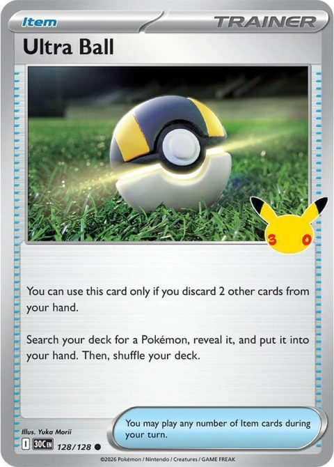 Ultra Ball (Holo) 128/128 - 30th Celebration