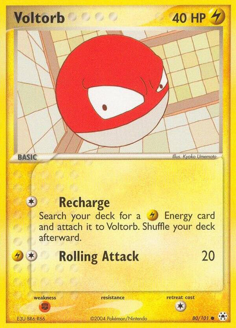 Voltorb - 80/101 - Common (Inglés Reverse Holo NM)