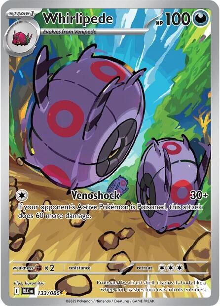 Whirlipede - 133/086 - Illustration Rare (Español Latino Foil NM)