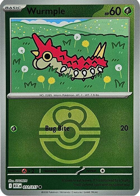 Wurmple (Love Ball) - 011/217 - Common