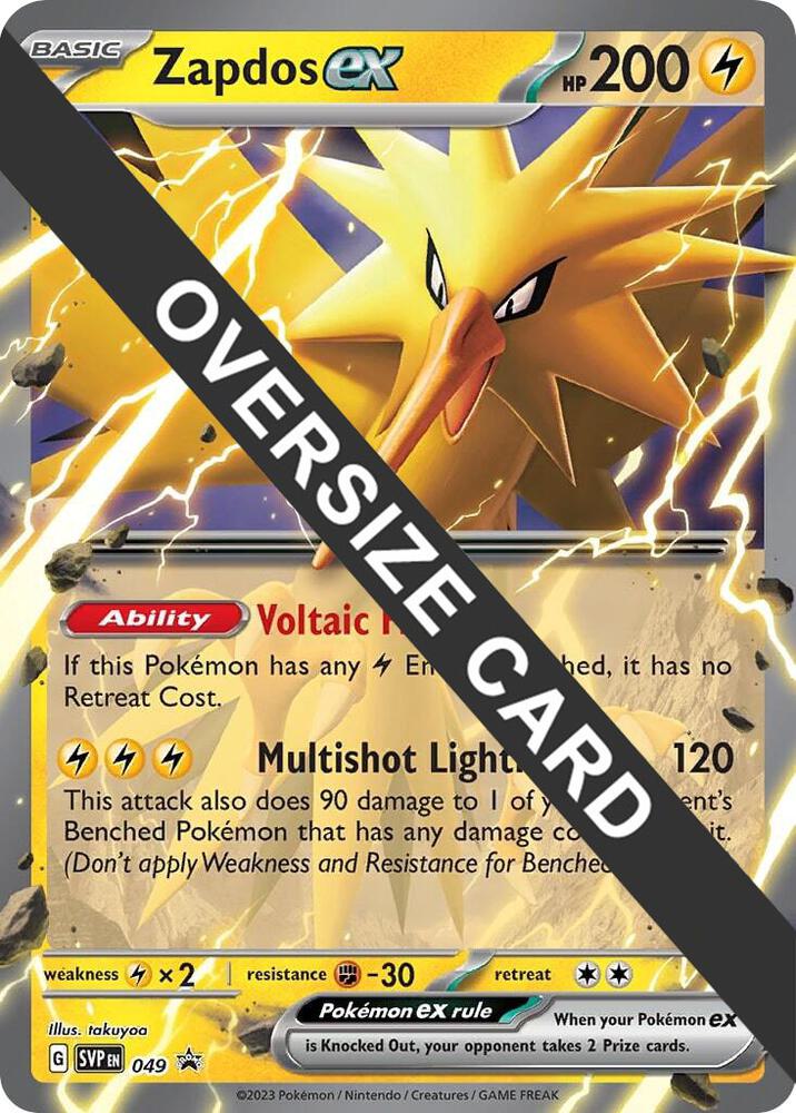 Zapdos ex – Jumbo Cards –  049 – Inglés