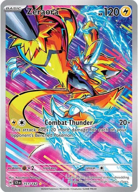 Zeraora - 151/142 - Illustration Rare (Inglés Foil NM)